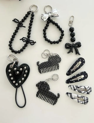 Merry Shop keyholder hair comb keyring cat dog