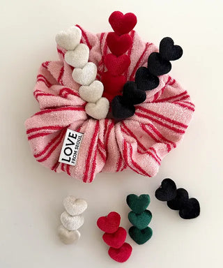 Mary Shop Hair Tie Terry Stripe Scrunchie