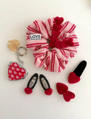 Mary Shop Hair Tie Terry Stripe Scrunchie