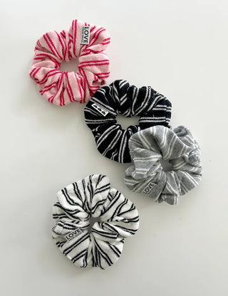 Mary Shop Hair Tie Terry Stripe Scrunchie