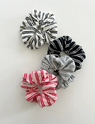 Mary Shop Hair Tie Terry Stripe Scrunchie