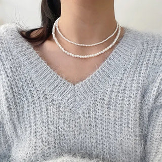 High-Quality Pearl Necklace, Daily Basic for Women