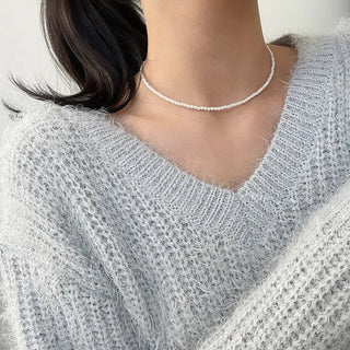 High-Quality Pearl Necklace, Daily Basic for Women