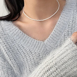 High-Quality Pearl Necklace, Daily Basic for Women