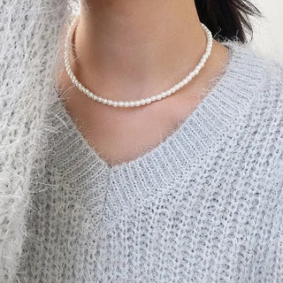 High-Quality Pearl Necklace, Daily Basic for Women