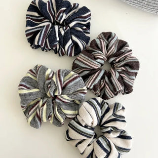 Mary Shop Hair Tie Mix & Match Striped Scrunchie