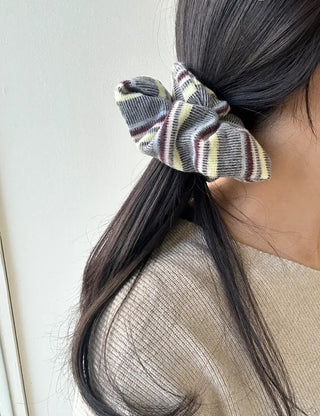 Mary Shop Hair Tie Mix & Match Striped Scrunchie
