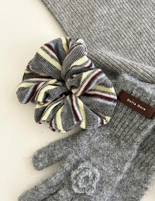Mary Shop Hair Tie Mix & Match Striped Scrunchie