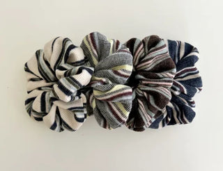 Mary Shop Hair Tie Mix & Match Striped Scrunchie