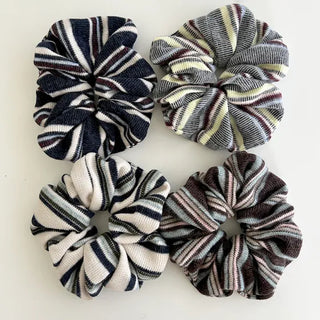 Mary Shop Hair Tie Mix & Match Striped Scrunchie