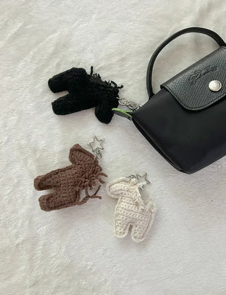 Year of the Horse Keyholder Horse Knitted Doll Keyring Keychain