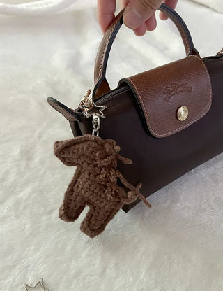 Year of the Horse Keyholder Horse Knitted Doll Keyring Keychain