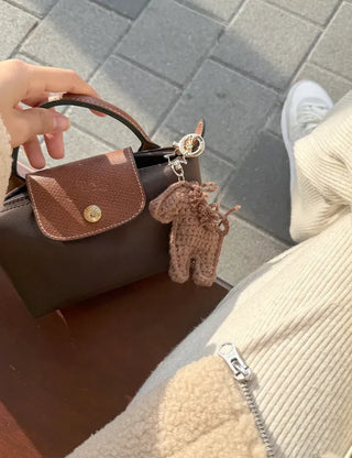 Year of the Horse Keyholder Horse Knitted Doll Keyring Keychain