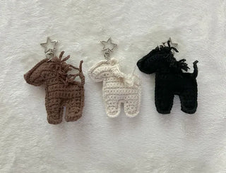Year of the Horse Keyholder Horse Knitted Doll Keyring Keychain