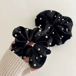 High-quality recommended, size pearl basic velvet scrunchie hair tie