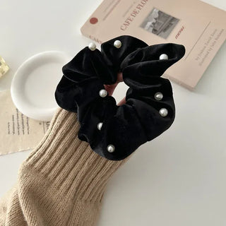 High-quality recommended, size pearl basic velvet scrunchie hair tie
