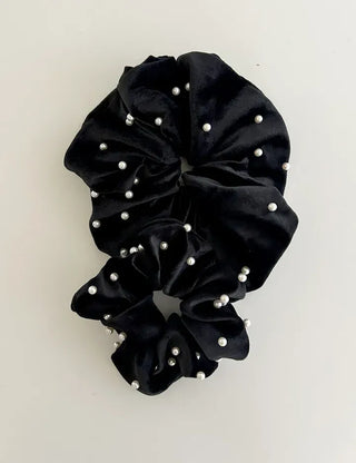 High-quality recommended, size pearl basic velvet scrunchie hair tie
