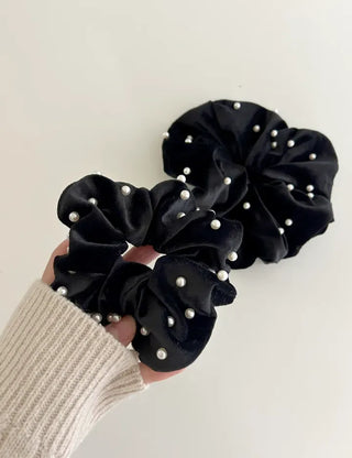 High-quality recommended, size pearl basic velvet scrunchie hair tie