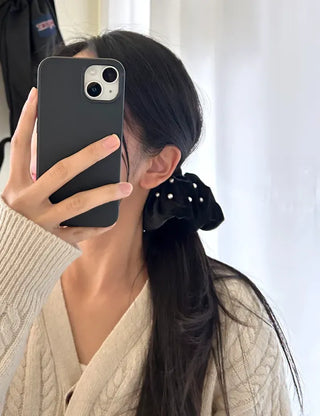 High-quality recommended, size pearl basic velvet scrunchie hair tie