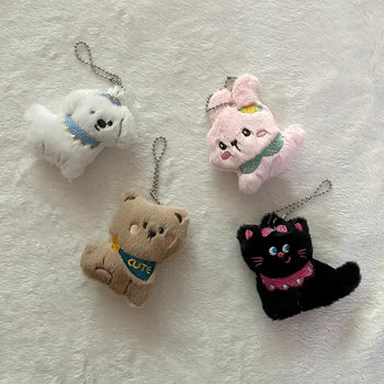 Merry Shop Doll Keyholder Animal Keyring Keychain Bag Charm