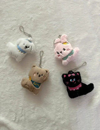 Merry Shop Doll Keyholder Animal Keyring Keychain Bag Charm