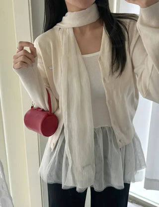 Mini tote bag, cylindrical pouch, suede bag