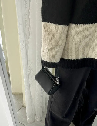 Mini tote bag, cylindrical pouch, suede bag