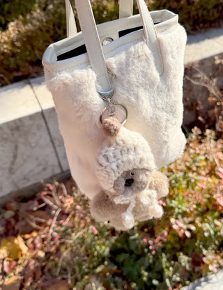 Merry Shop Keyholder Earflap Hat Doll Bag Keyring Bag Charm