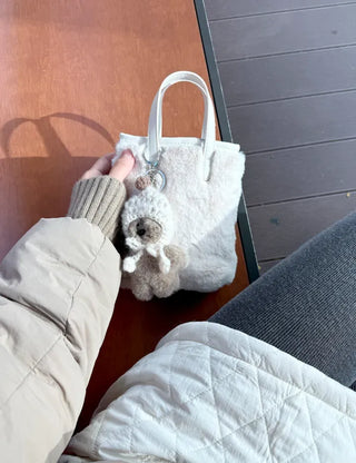 Merry Shop Keyholder Earflap Hat Doll Bag Keyring Bag Charm