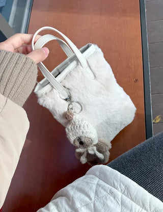 Merry Shop Keyholder Earflap Hat Doll Bag Keyring Bag Charm