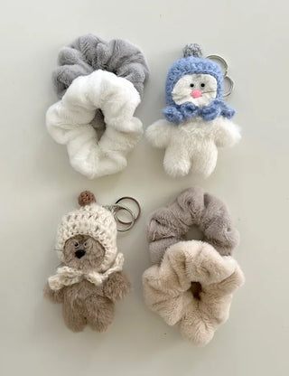 Merry Shop Keyholder Earflap Hat Doll Bag Keyring Bag Charm
