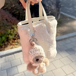 Merry Shop Keyholder Earflap Hat Doll Bag Keyring Bag Charm