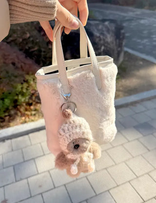 Merry Shop Keyholder Earflap Hat Doll Bag Keyring Bag Charm