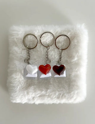 Keycap Keyring LED Heart Ribbon Flower Keyboard Keyholder