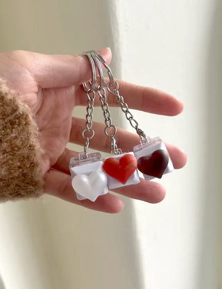 Keycap Keyring LED Heart Ribbon Flower Keyboard Keyholder
