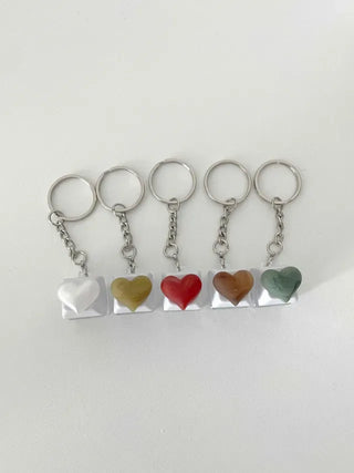 Keycap Keyring LED Heart Ribbon Flower Keyboard Keyholder