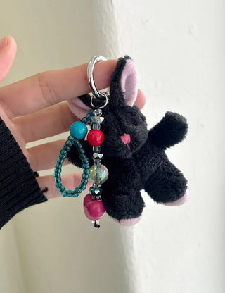 Beaded Strap Set Rabbit Doll Bag Keyring Bag Charm