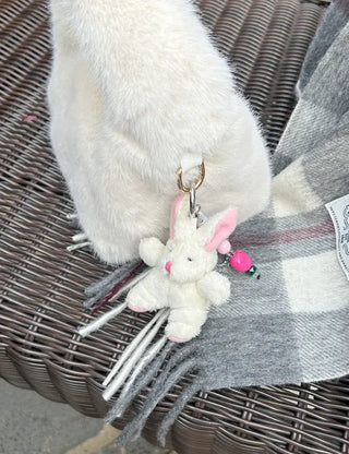 Beaded Strap Set Rabbit Doll Bag Keyring Bag Charm