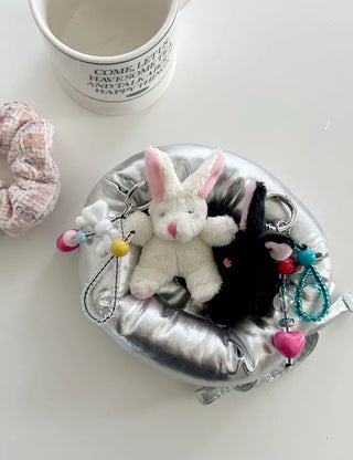 Beaded Strap Set Rabbit Doll Bag Keyring Bag Charm