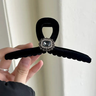 5 Types of Jewel Claw Clips Large Velvet Updo Hairpin