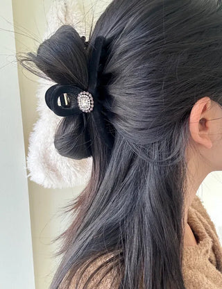5 Types of Jewel Claw Clips Large Velvet Updo Hairpin