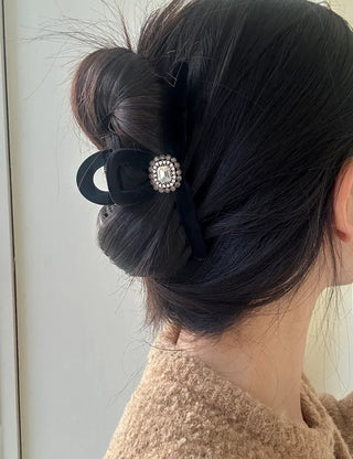 5 Types of Jewel Claw Clips Large Velvet Updo Hairpin