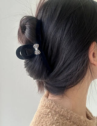 5 Types of Jewel Claw Clips Large Velvet Updo Hairpin