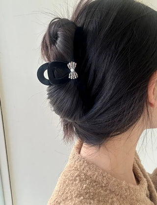 5 Types of Jewel Claw Clips Large Velvet Updo Hairpin