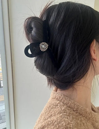 5 Types of Jewel Claw Clips Large Velvet Updo Hairpin