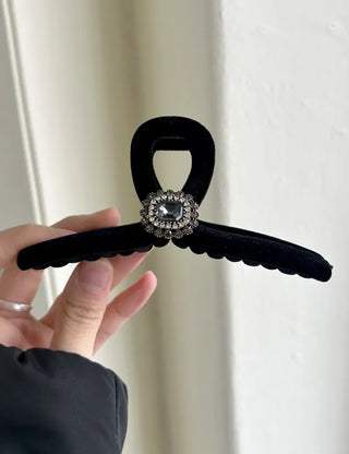 5 Types of Jewel Claw Clips Large Velvet Updo Hairpin