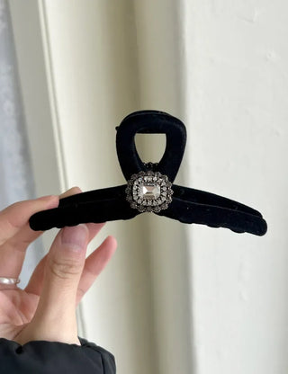 5 Types of Jewel Claw Clips Large Velvet Updo Hairpin