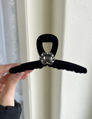 5 Types of Jewel Claw Clips Large Velvet Updo Hairpin