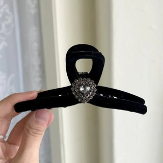 5 Types of Jewel Claw Clips Large Velvet Updo Hairpin