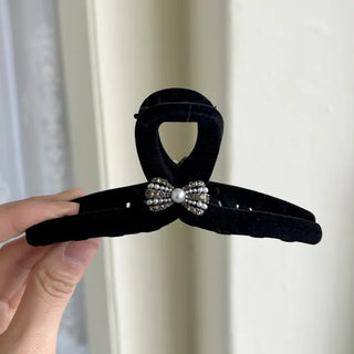 5 Types of Jewel Claw Clips Large Velvet Updo Hairpin